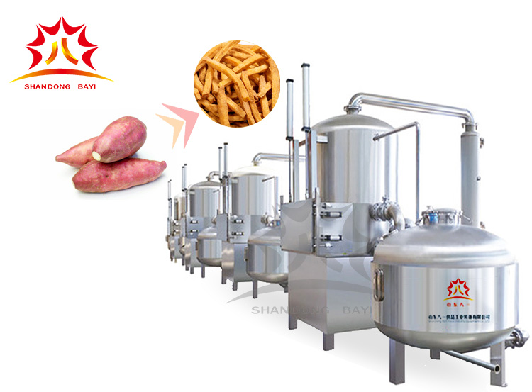 紅薯脆片低溫真空油炸機